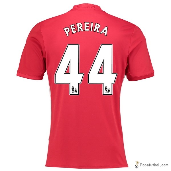 Camiseta Manchester United Replica Primera Ropa Pereira 2016/17 Rojo